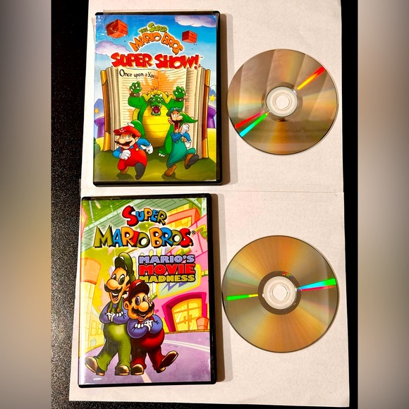 Lot of 2 DVDs Nintendo Super Mario Bros Mario's Movie Madness & Super Show Kids - Picture 3 of 6
